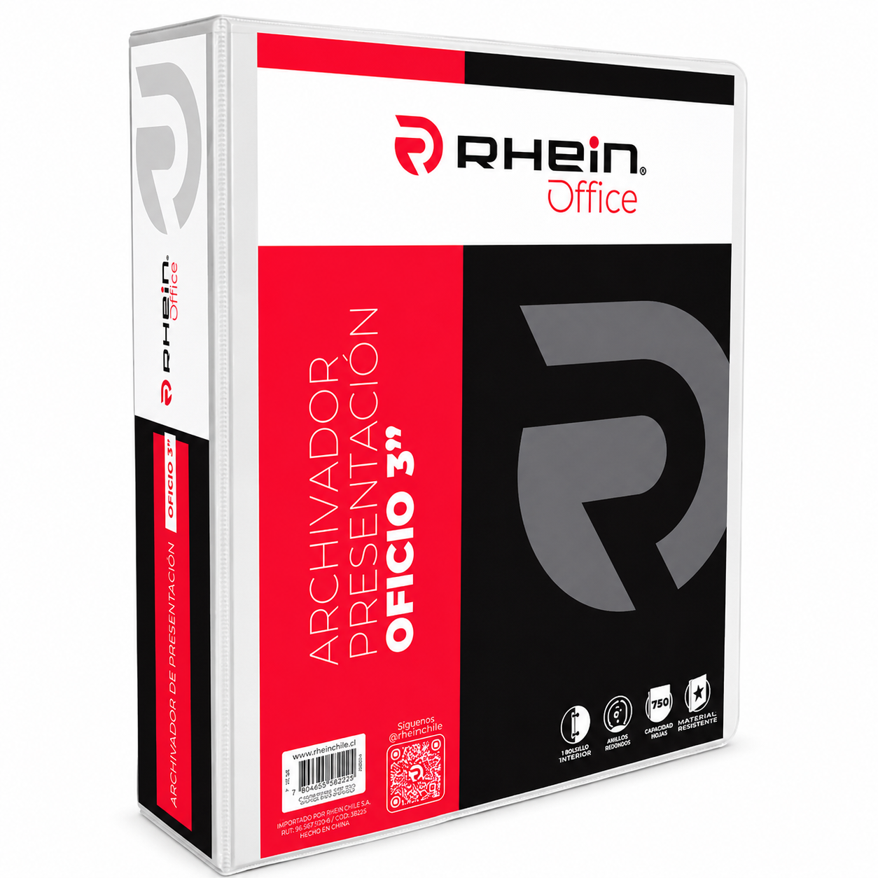 ARCHIVADOR BLANCO OFICIO 3" , RHEIN