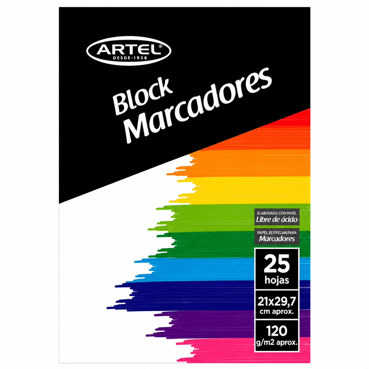 Block Marcadores 25 hojas Artel