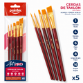 Pincel Cerdas De Taklon 5Uni