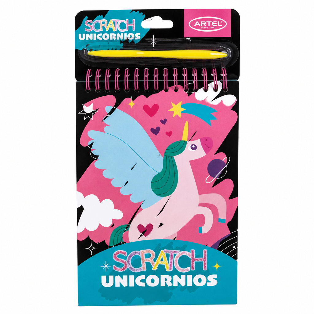 Scratch Unicornios 6 Laminas ARTEL