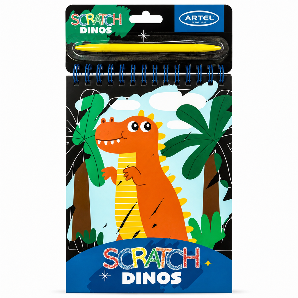 Scratch Dinosaurios 6 Laminas