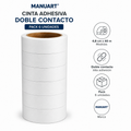 Cinta Adhesiva De Doble Contacto 48mmx40mts 6 Uni