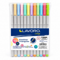 Lápices Fineliner Triangular 12 Colores Pastel Punta Fina 0,4 mm