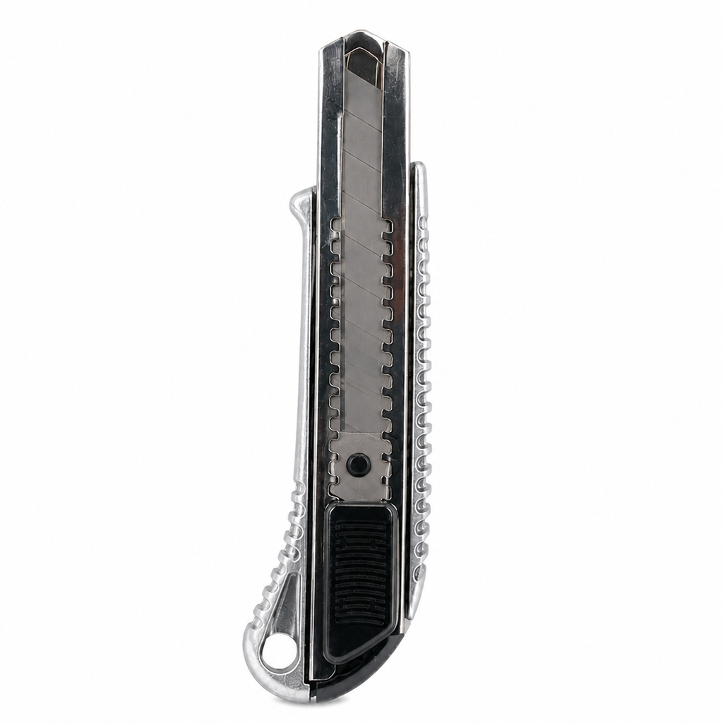 Cuchillo Cartonero Metálico Blister 18mm