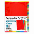 Separador Carta 20 Posiciones Vinilico Manuart Office