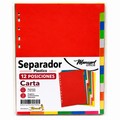 Separador Carta 12 Posiciones Vinilico Manuart Office