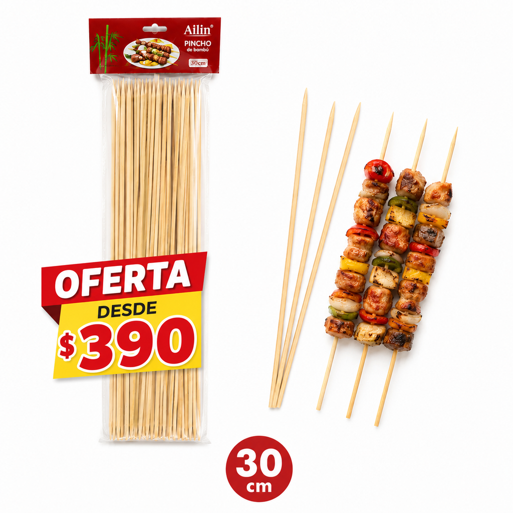 Brocheta 30cm x50uni