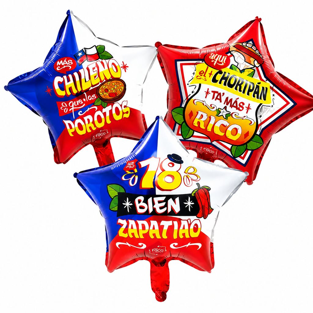 Globo Metálizado Fiestas Patrias
