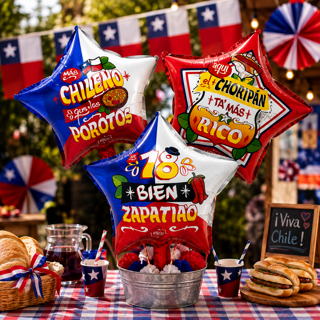 Globo Metálizado Fiestas Patrias