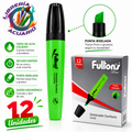 Destacador Punta Biselada Fultons x12