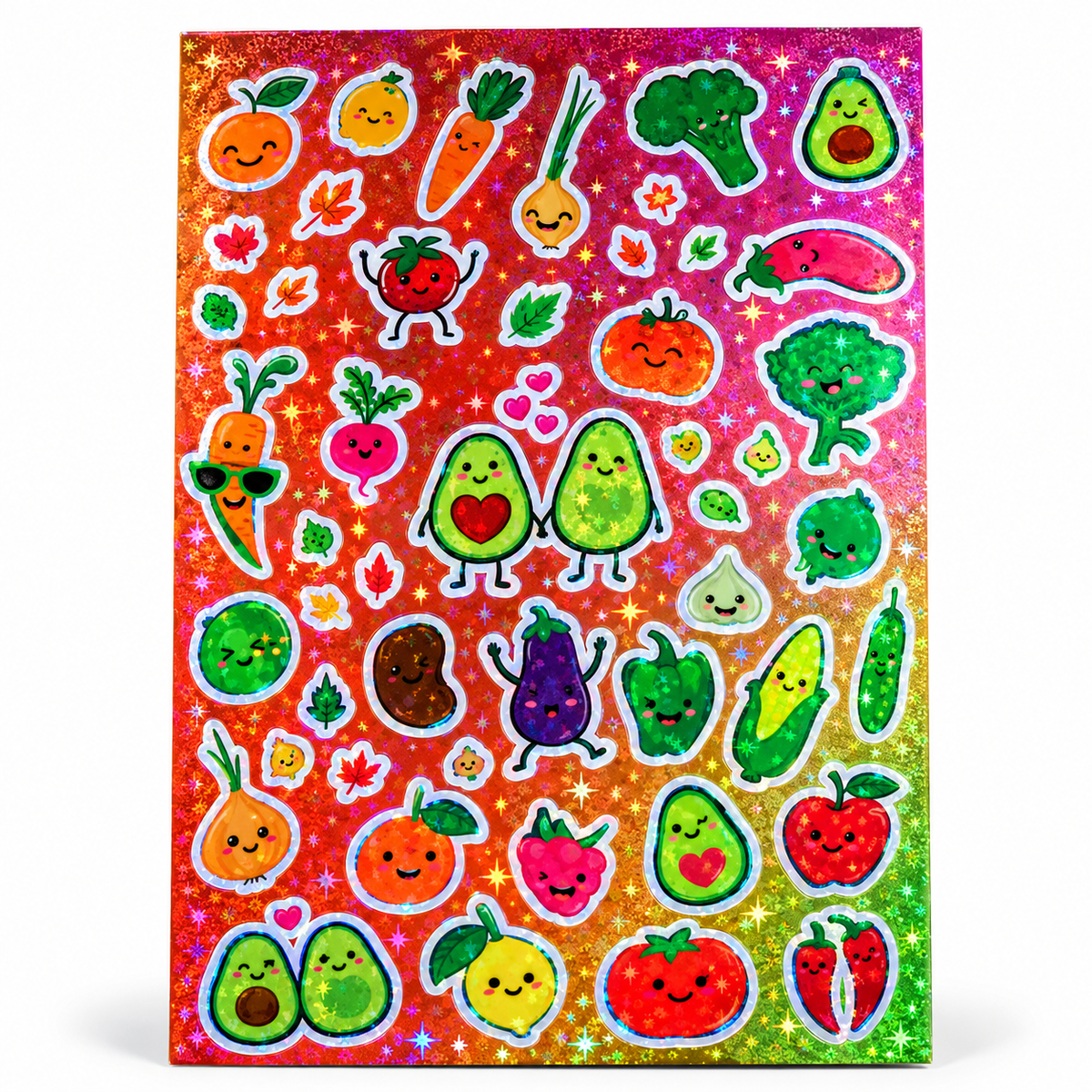 Block de Stickers Holográficos-Papel-Folia