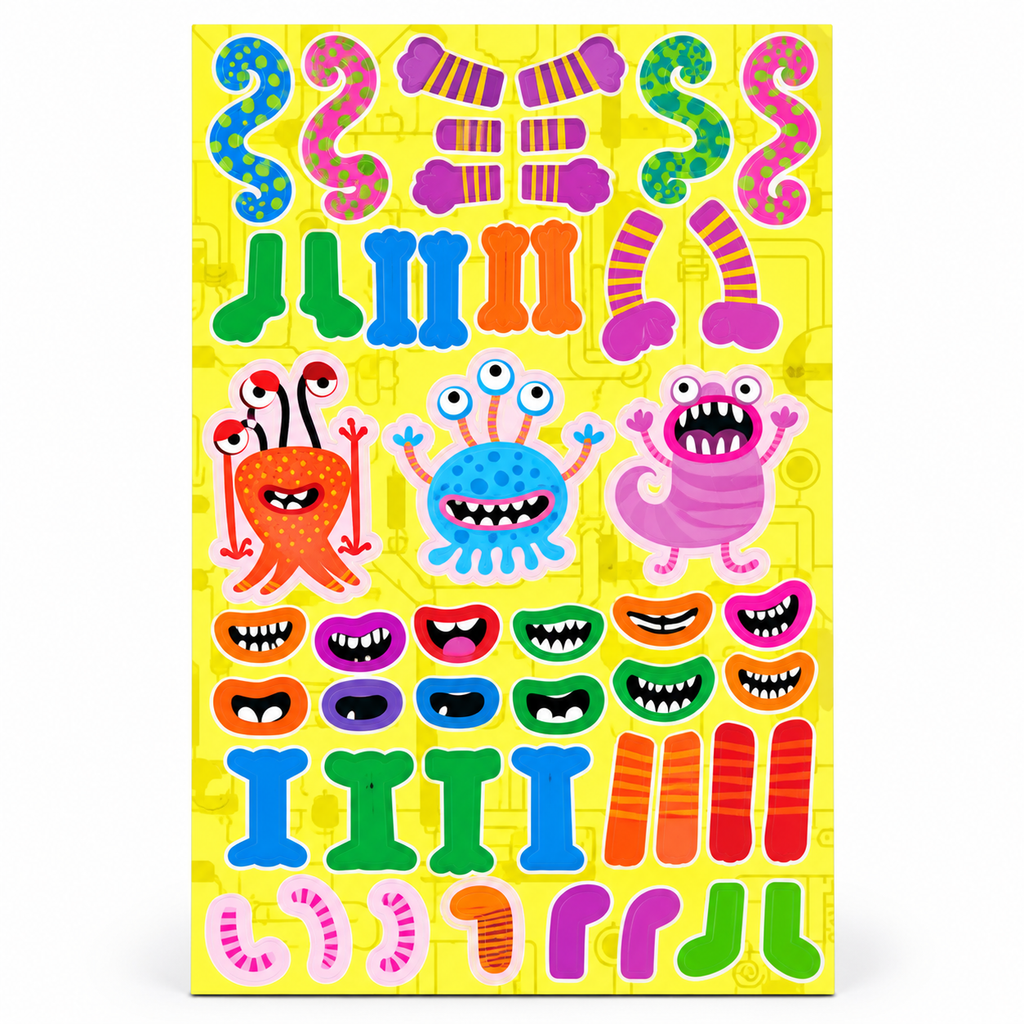 Block de Stickers Fábrica de Monstruos