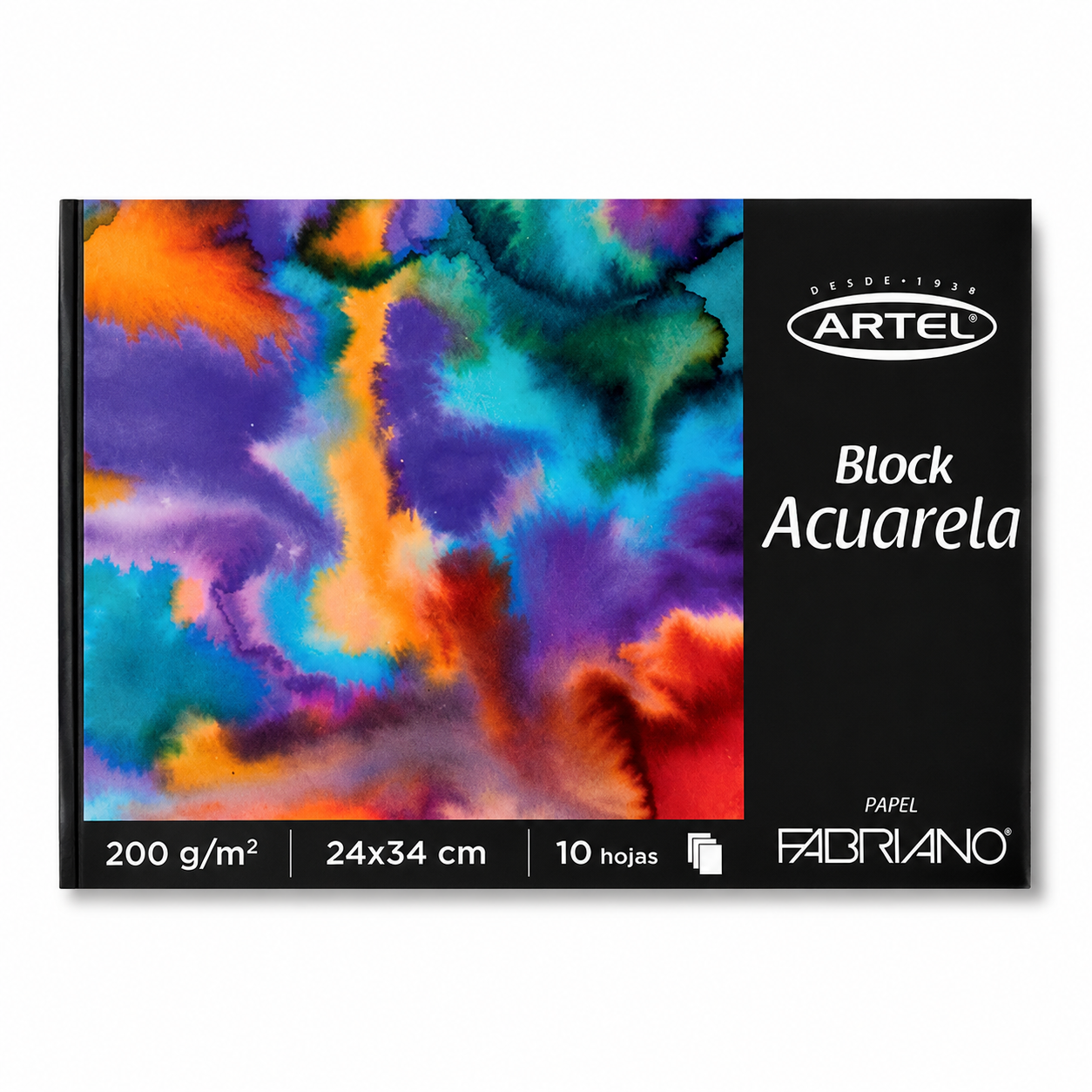 BLOCK ACUARELA FABRIANO 200 G/M 24X34 CM