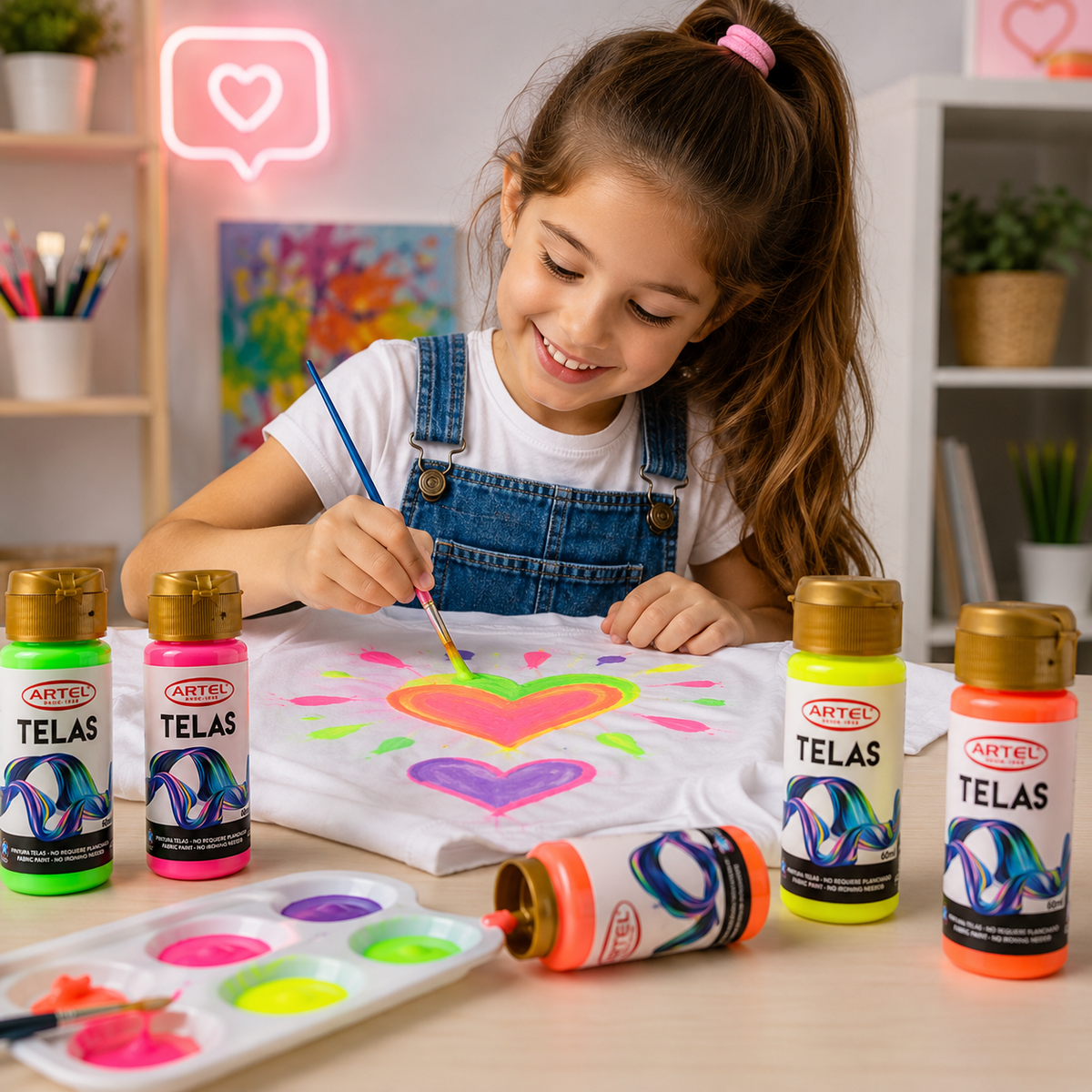 Pintura De Telas Neón 60 ml