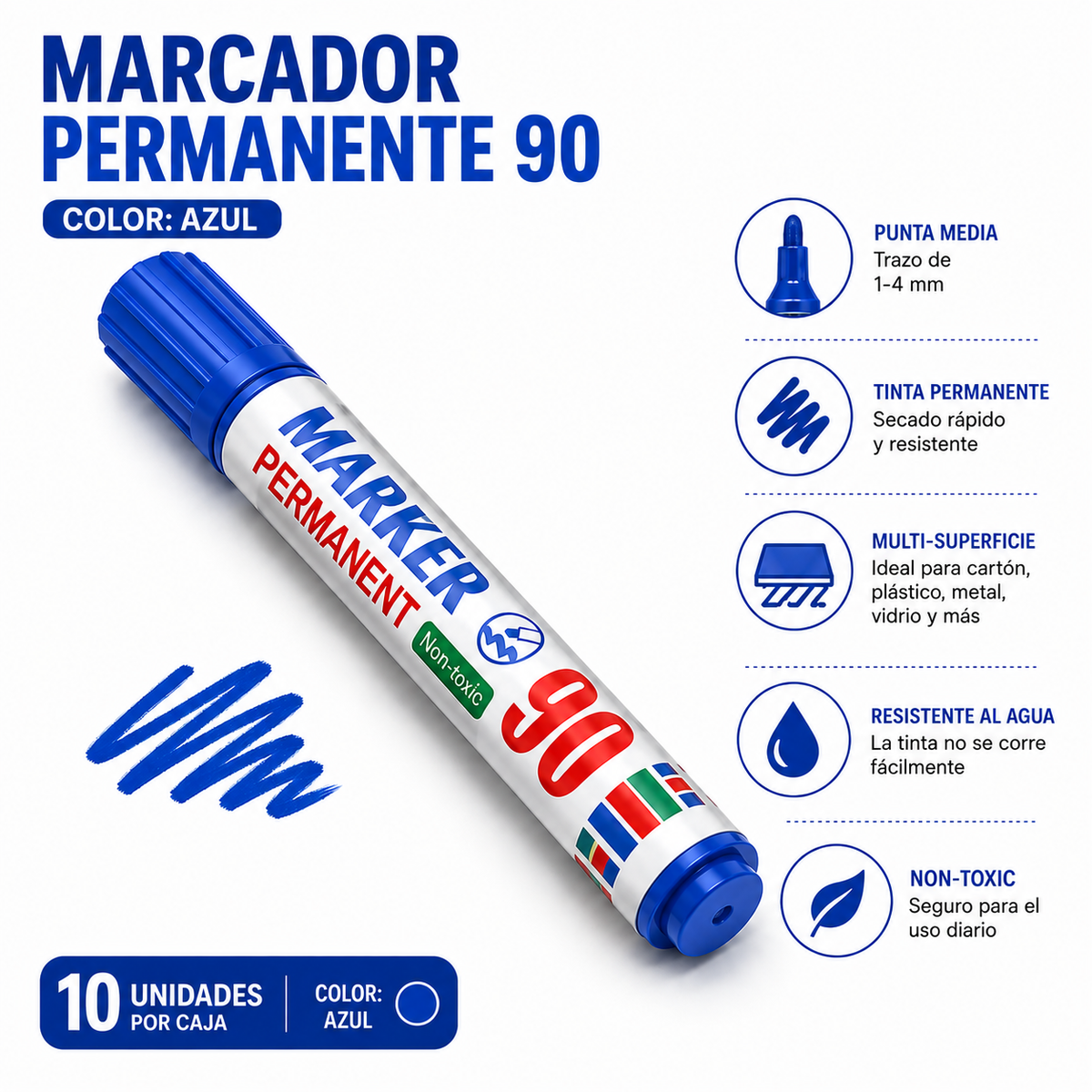 Marcador Permanente 90  XUni
