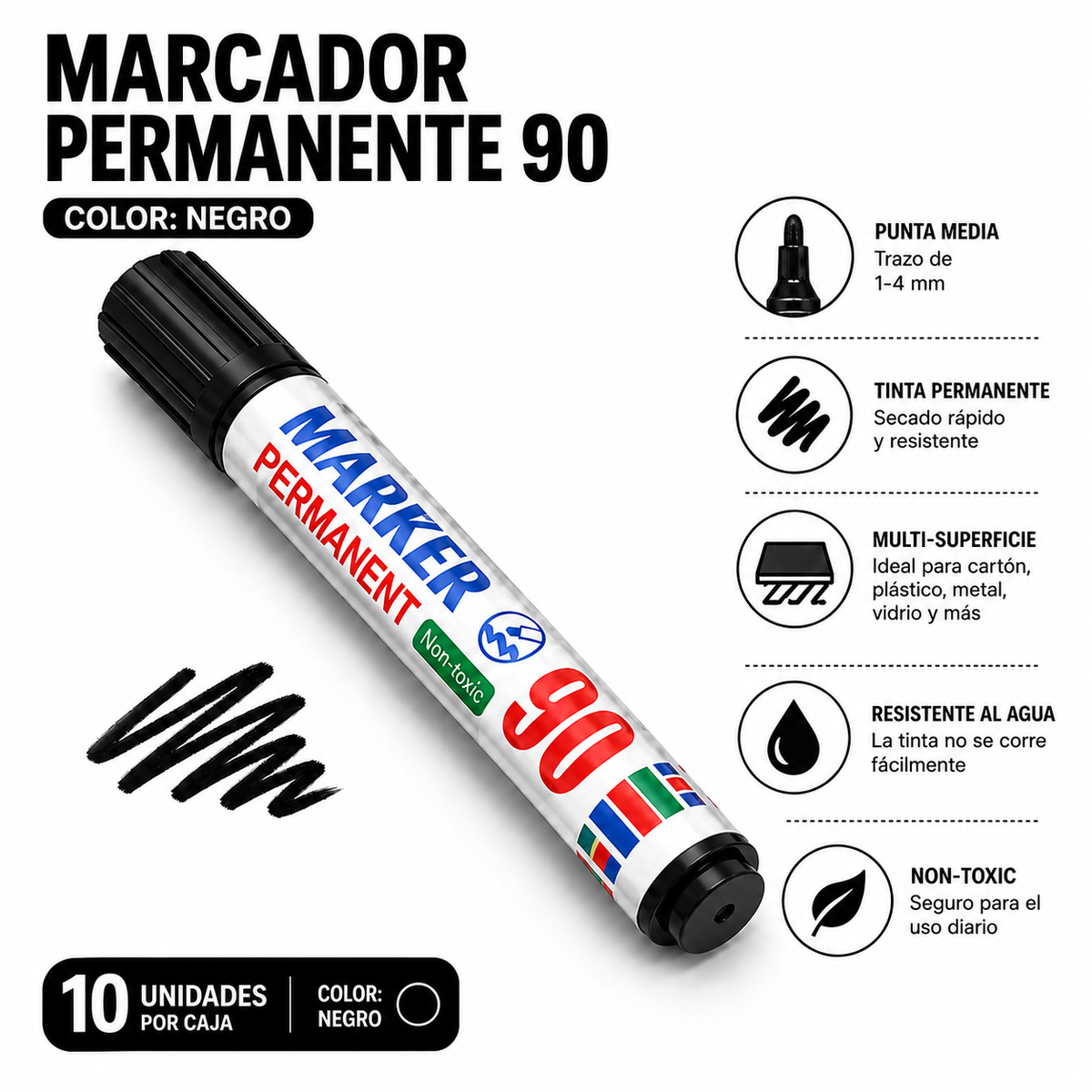 Marcador Permanente 90  XUni