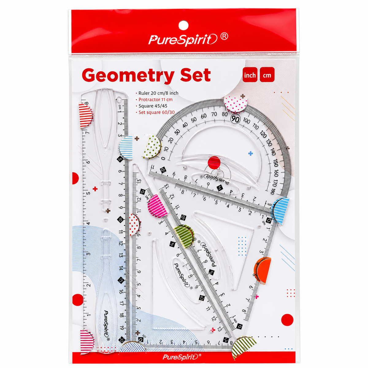 Set Geometrico 4 piezas 20cm