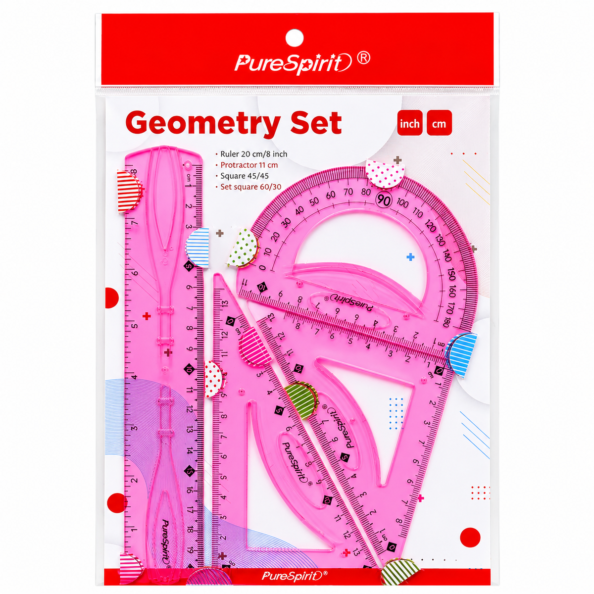 Set Geometrico 4 piezas 20cm