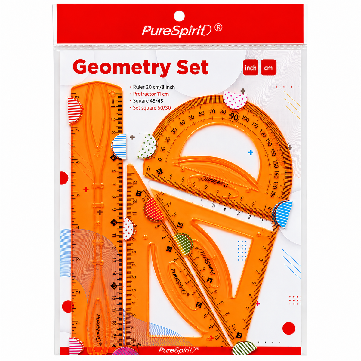 Set Geometrico 4 piezas 20cm