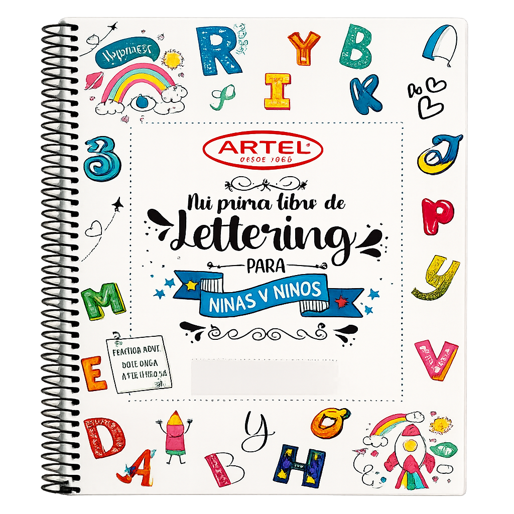 Libro Lettering Para niños Artel