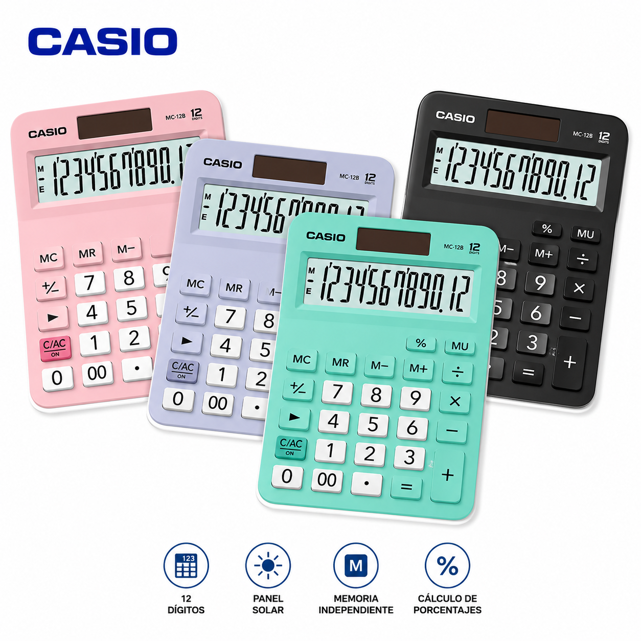 Calculadora Escritorio Casio Mx-12b 12 Digitos