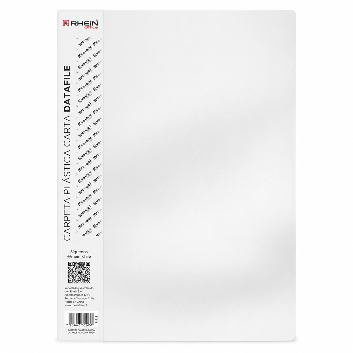 Carpeta Plástica Con Gusano Carta Datafile Rhein