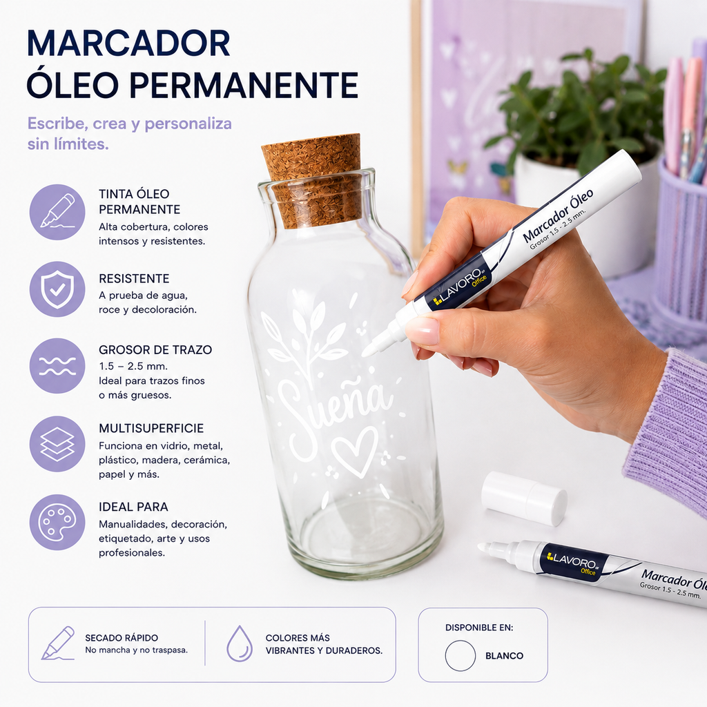 Marcador Óleo 1.5 Grosor - 25 mm Permanente