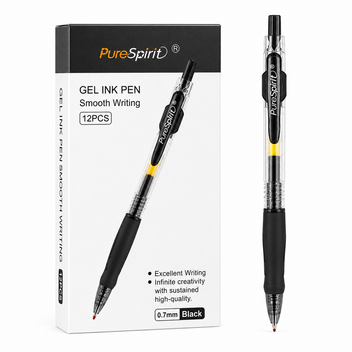 Lápiz Gel Retractil 0.7mm x12Uni