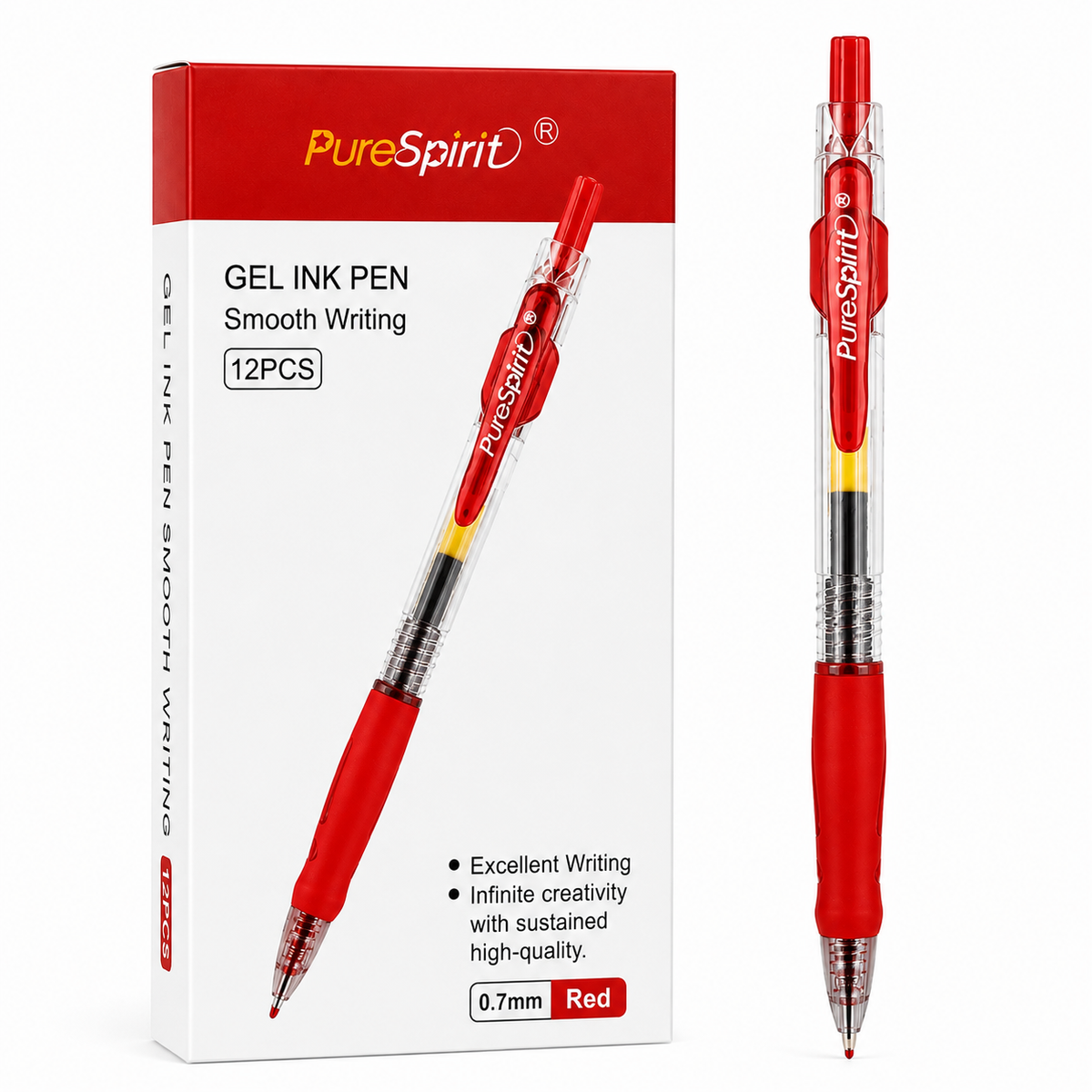 Lápiz Gel Retractil 0.7mm x12Uni