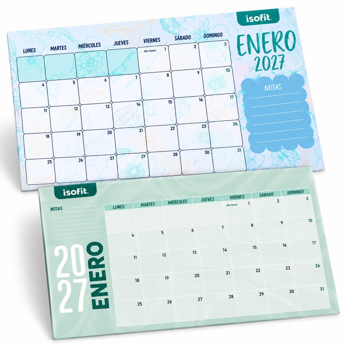 Calendario Mensual de Escritorio 30x50 cm Isofit