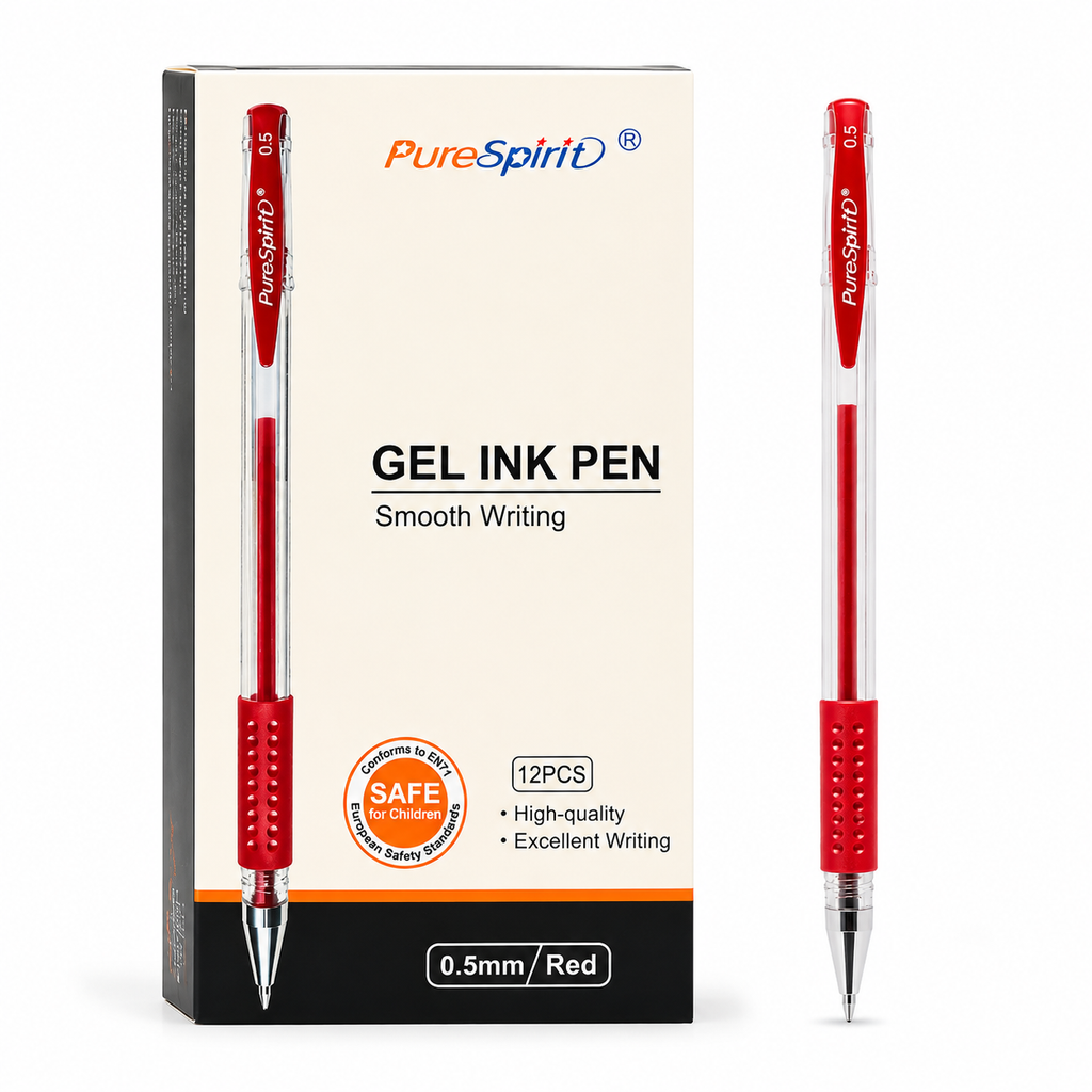 Lápiz Gel Con Tapa 0.5mm 12 Unidades
