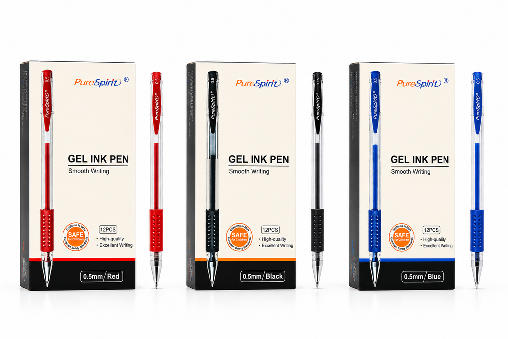 Lápiz Gel Con Tapa 0.5mm 12 Unidades