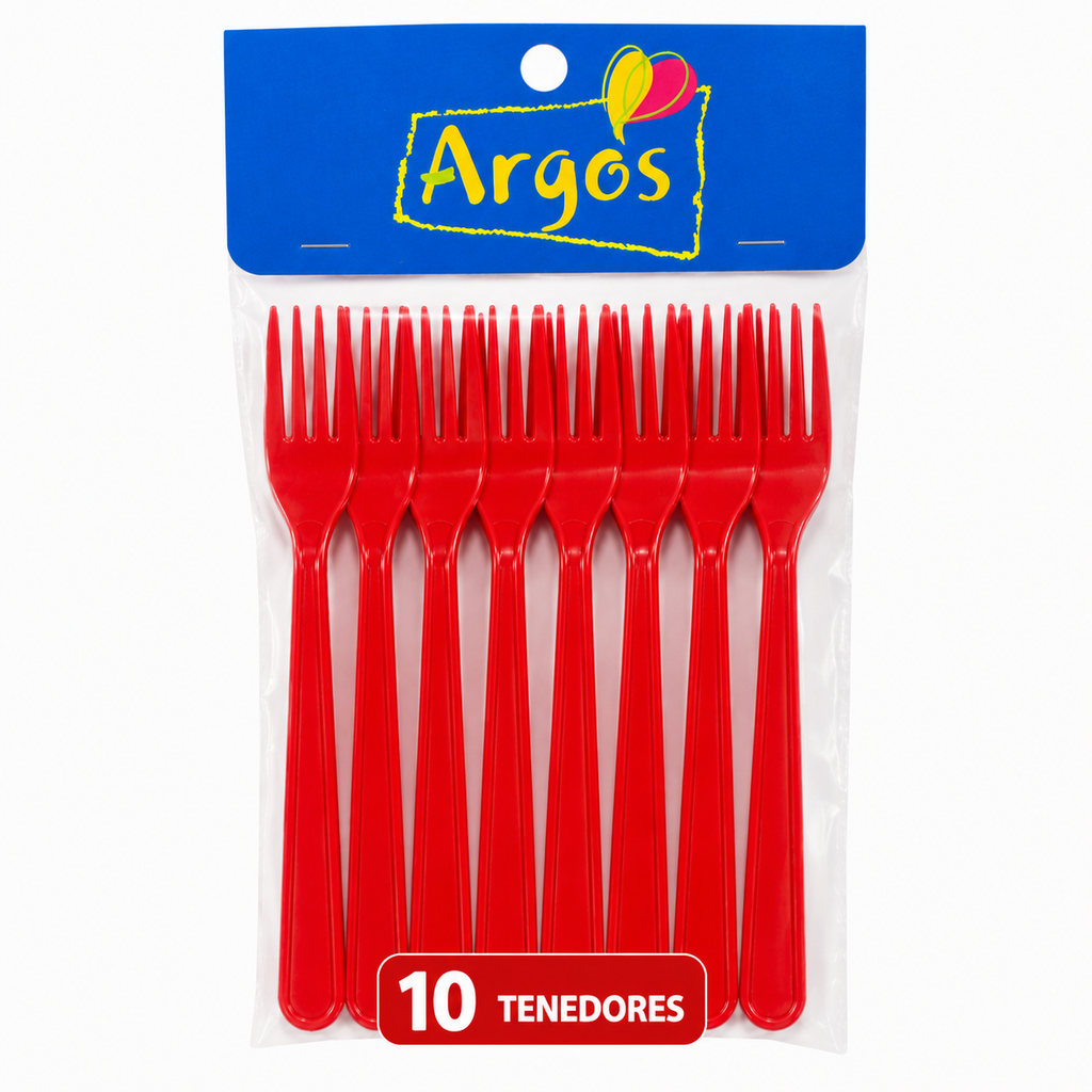Tenedor Plastico X 10 Uni