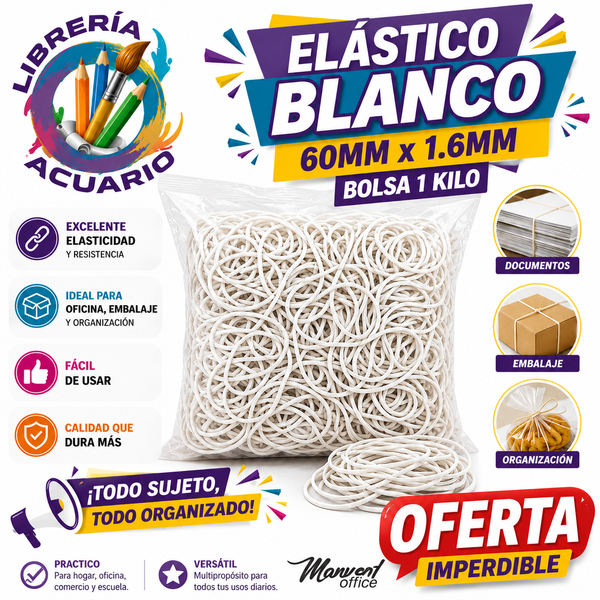Bandas Elásticas Para Billetes 1 Kilo