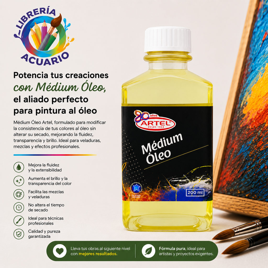 MEDIUM  PARA OLEO 200 ML ARTEL