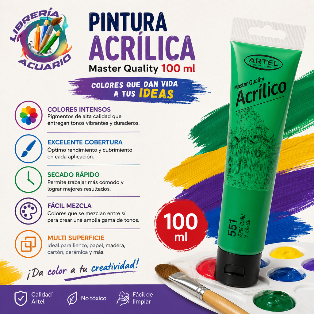 Pintura Acrílica Artel 100ml