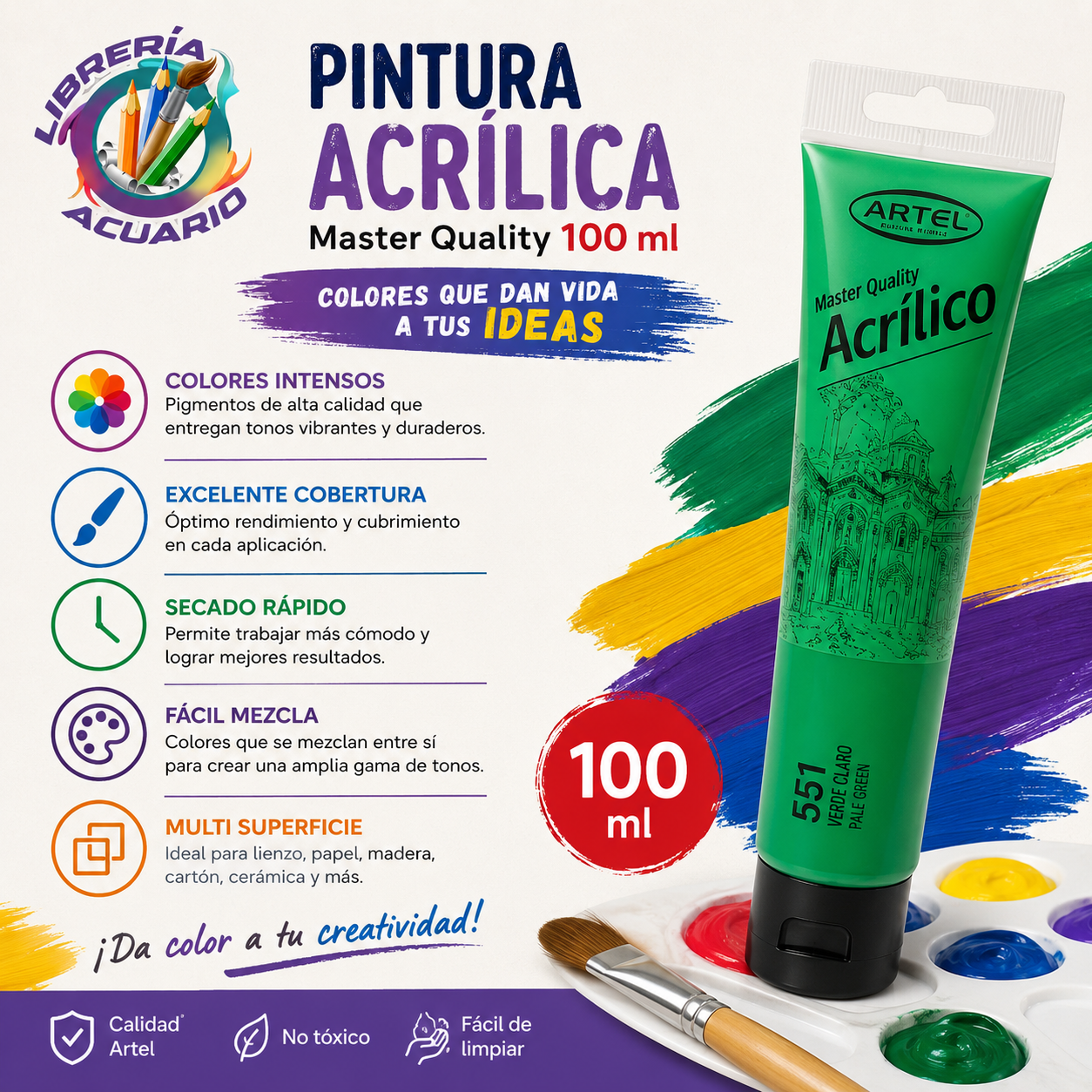 Pintura Acrílica Artel 100ml