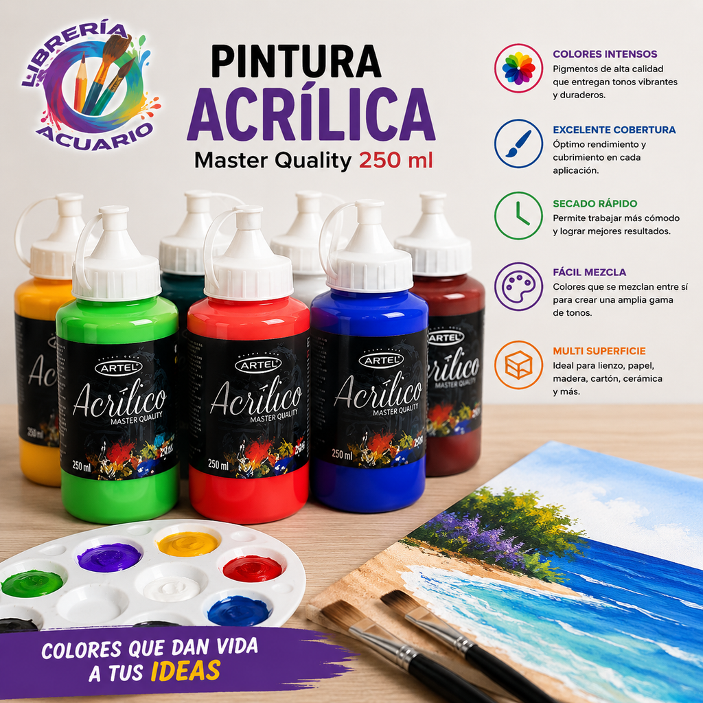 Pintura Acrílica Artel 250ml