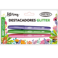 Destacadores glitter 3uni Artel