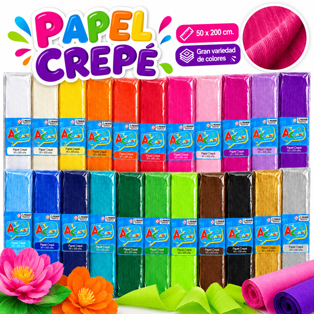 Papel Crepé Art & Craft