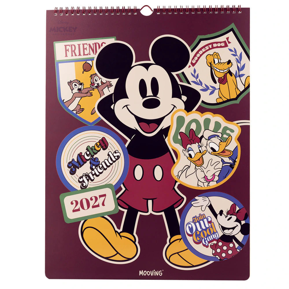 Calendario Mensual 2027 MICKEY & FRIENDS