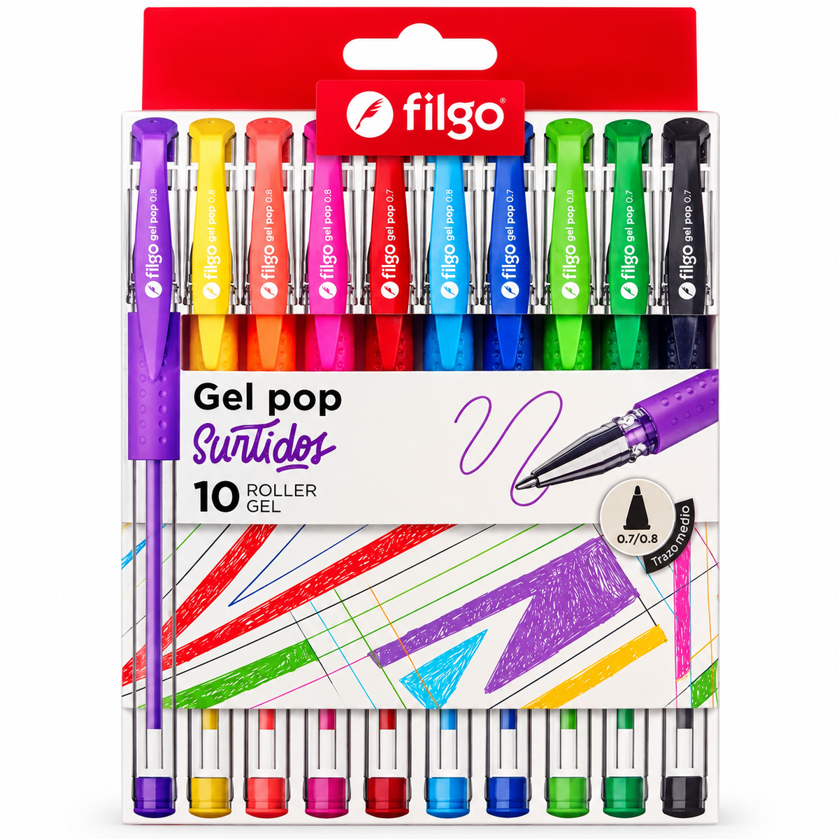 Lápiz Gel Pop Surtidos 10 Colores