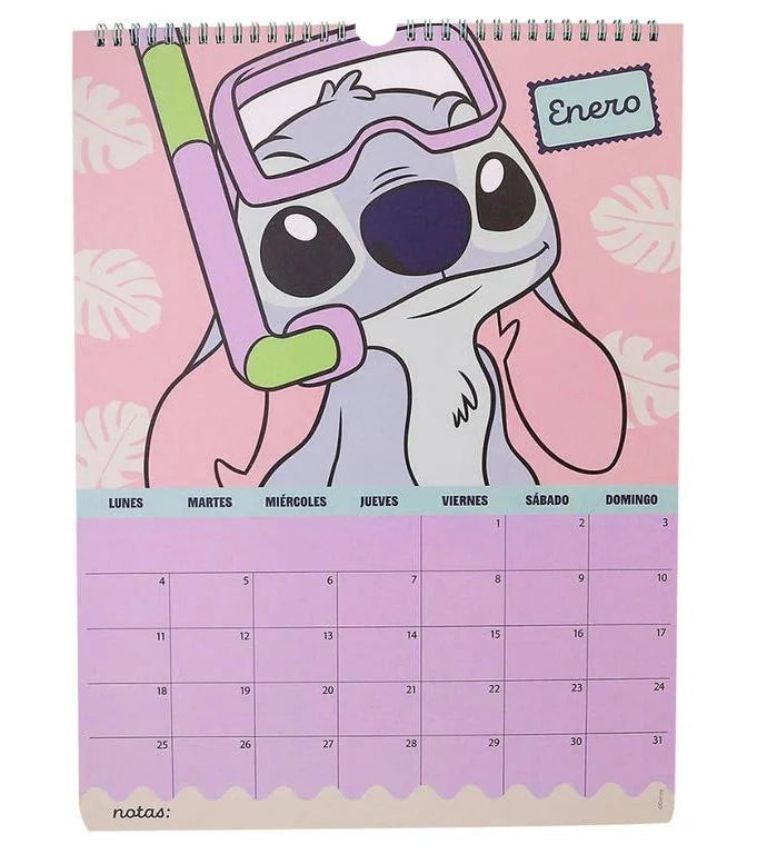 Calendario Mensual 2027 STITCH