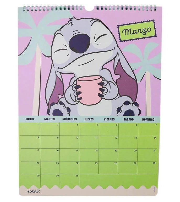 Calendario Mensual 2027 STITCH