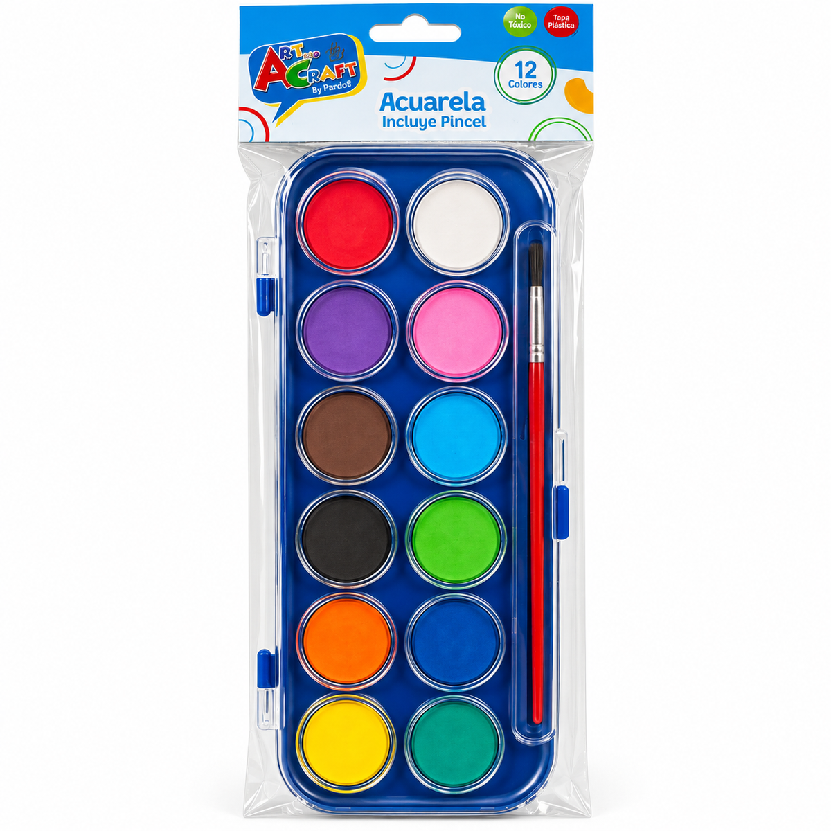 Set Acuarela + Pincel Art & Craft
