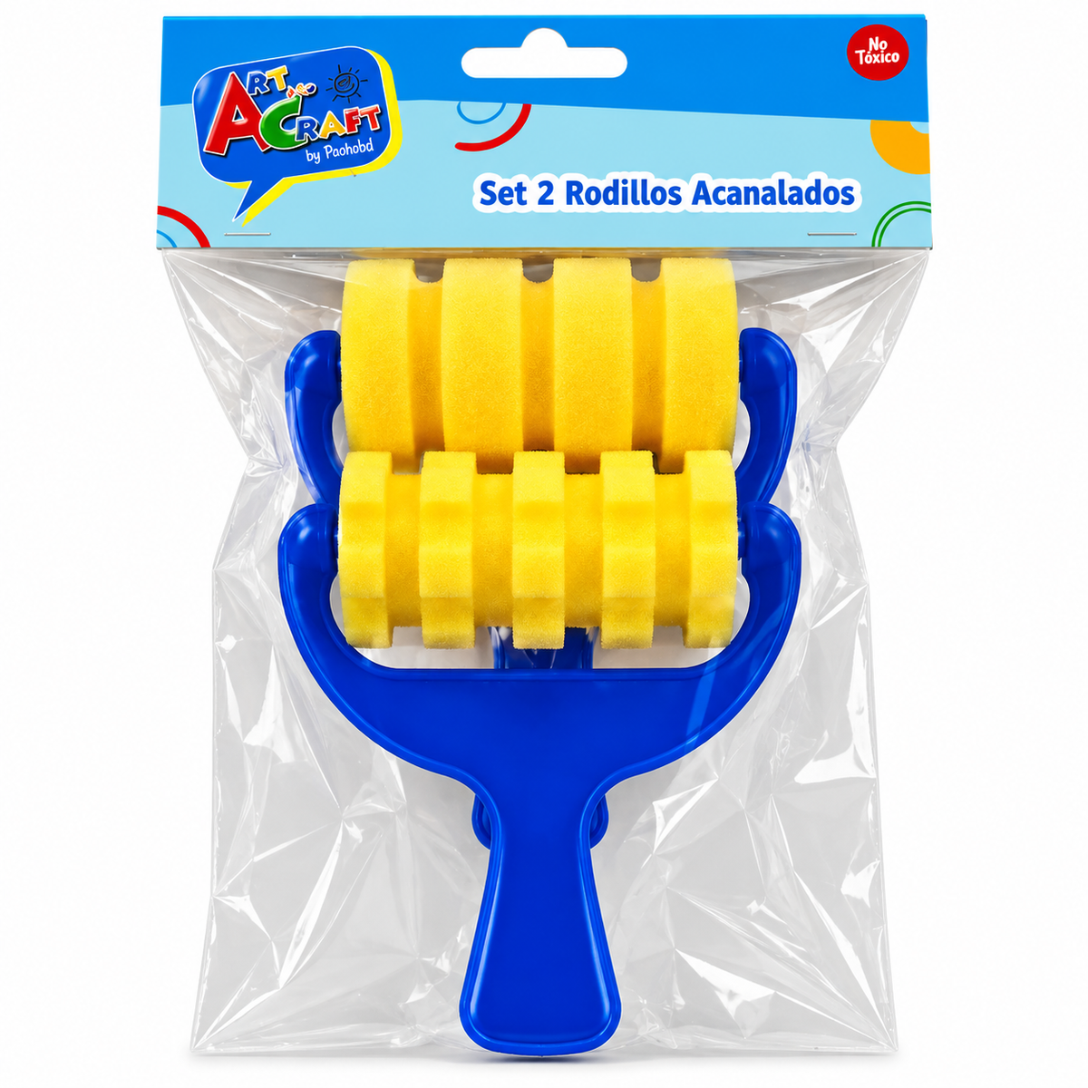 Set 2 Rodillos Acanalado 6 cm