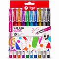 Lápiz Gel Pop Glitter Filgo 10 Colores