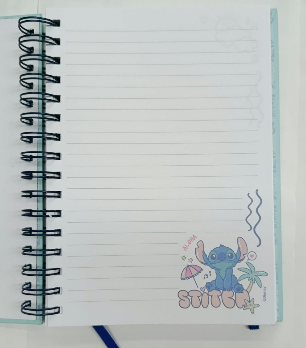 Libreta Stitch 120 Hojas + Bolifrafo