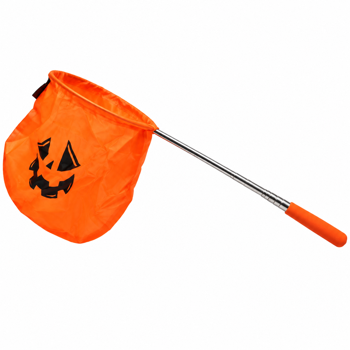 Bolsa Recolectora de Halloween con Mango Extensible Calabaza