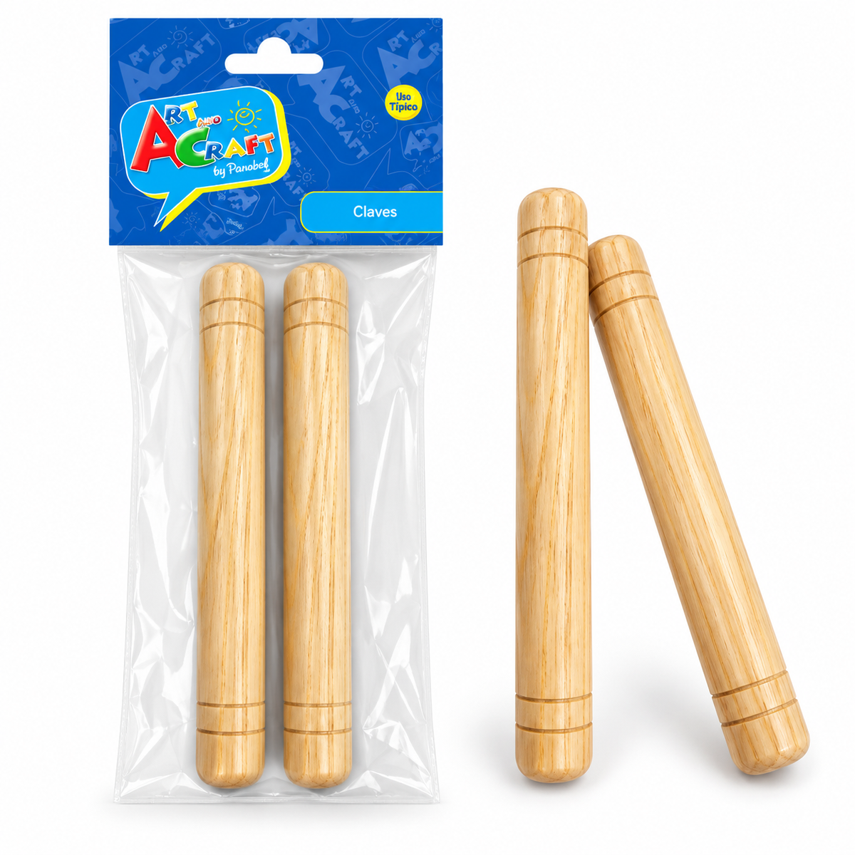 Claves Musicales de Madera Art & Craft